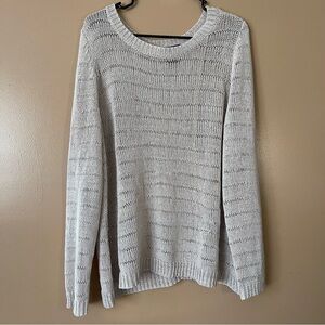 Layne Bryant Cozy Knit Women's Sweater - Cream size 22/24